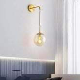 Hängande Glasglob Modern Vägglampa